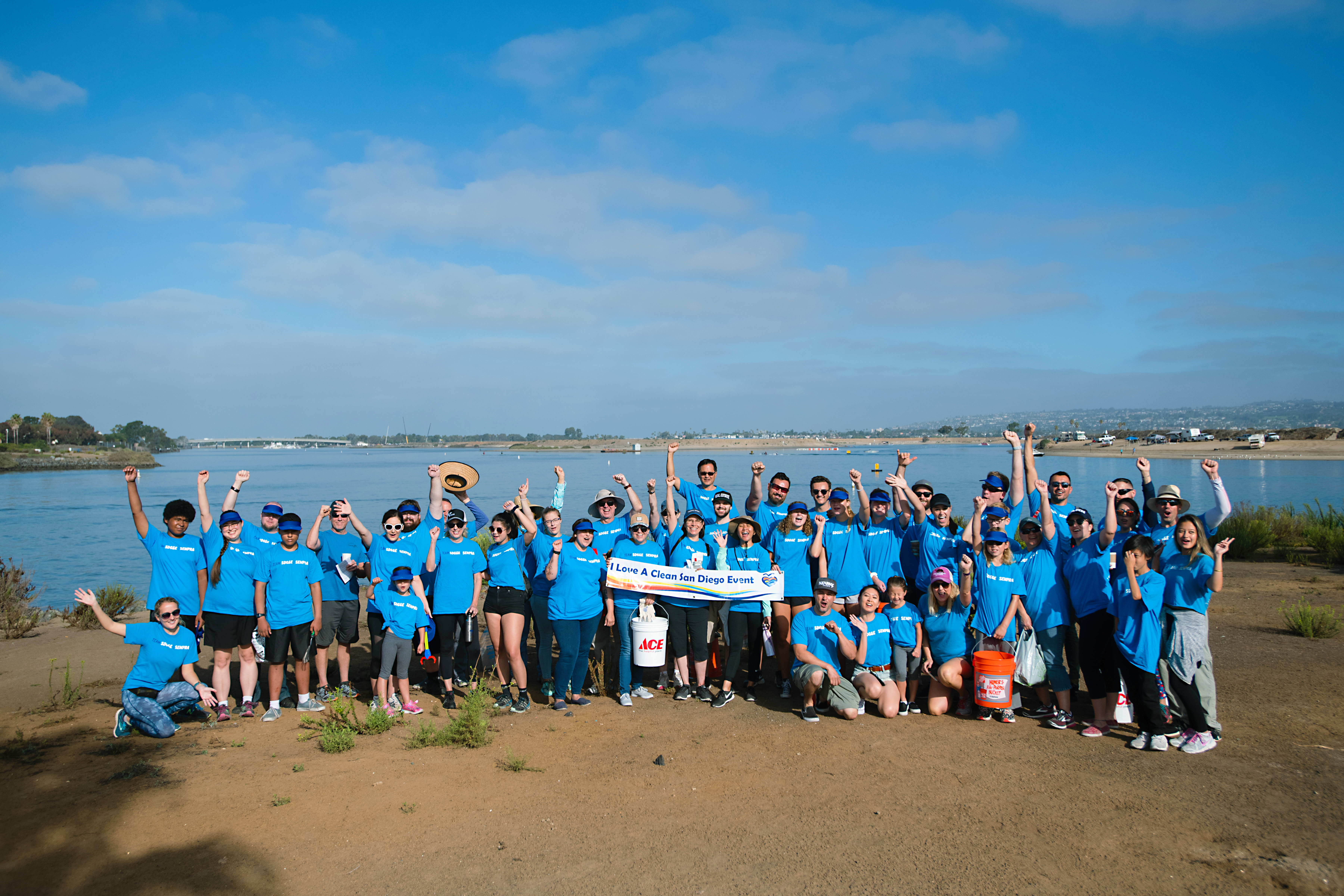 Team SDG&E participating in Coastal Cleanup Day 
