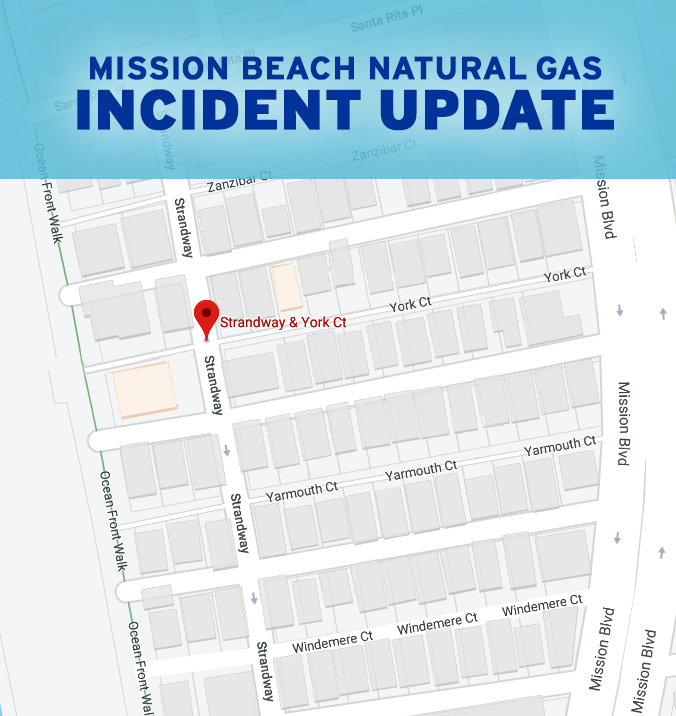 Mission Beach Natural Gas Incident Update