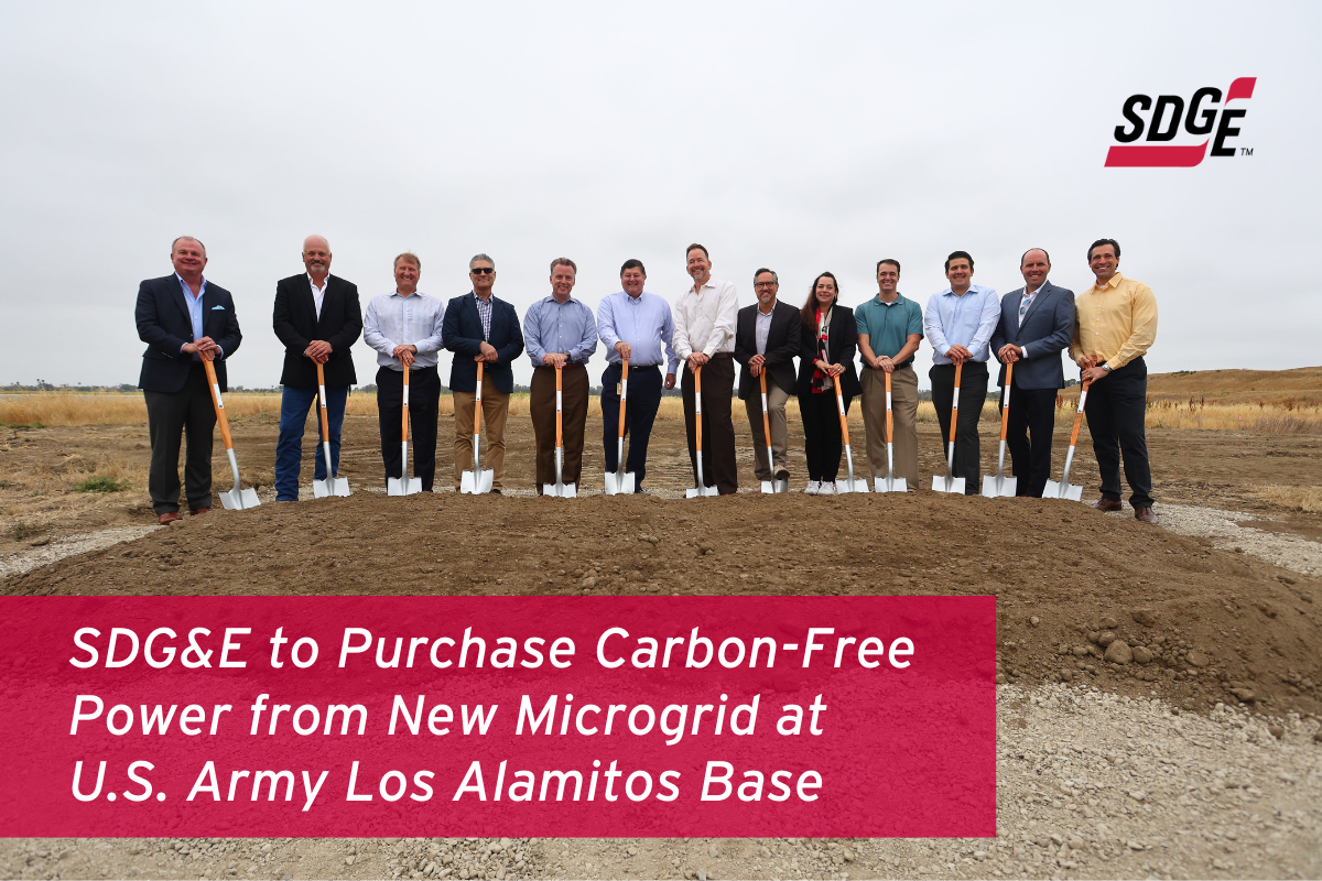 SDG&E to Purchase Carbon-Free Power from New Microgrid at U.S. Army Los Alamitos Base