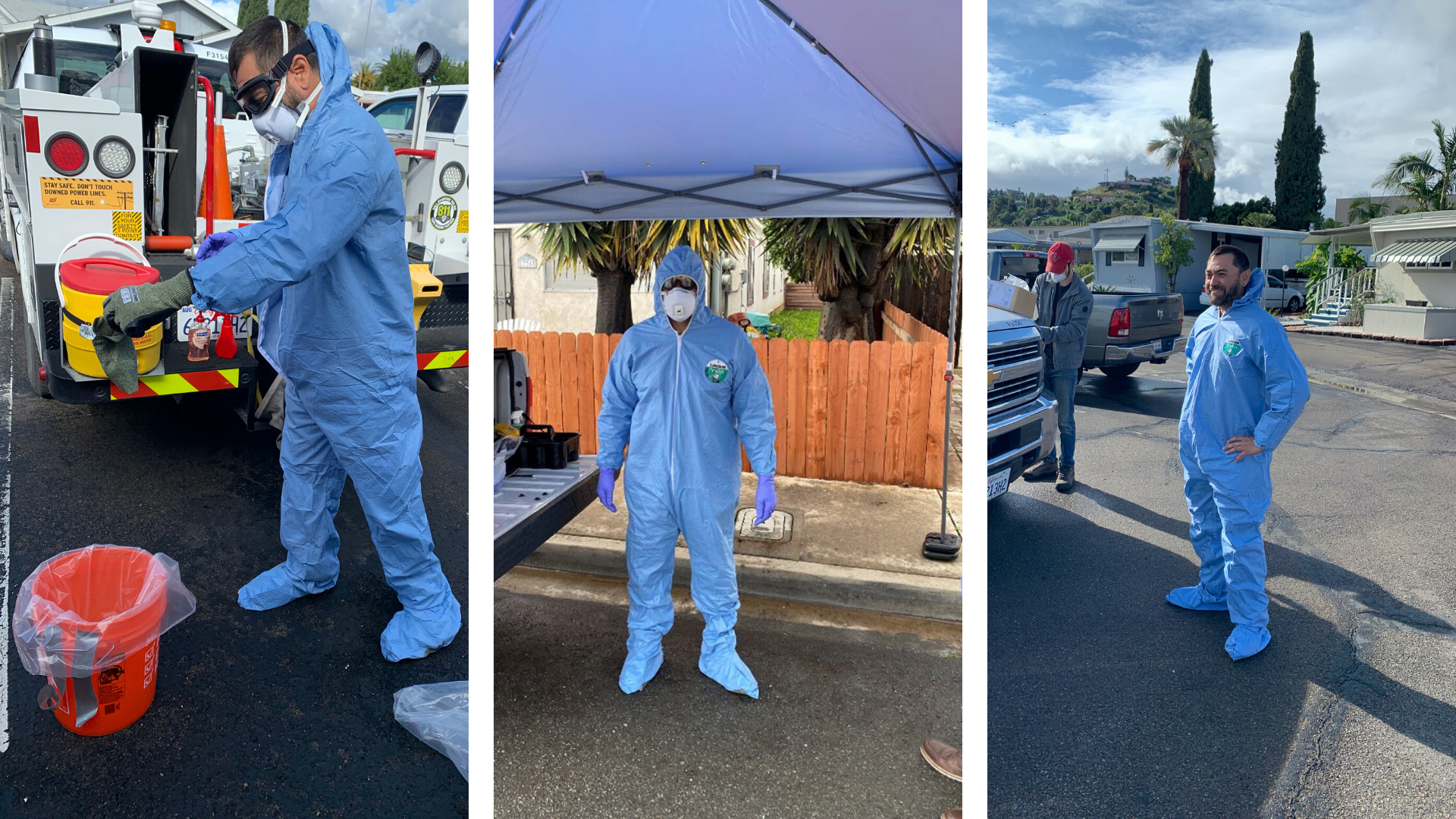 SDG&E employees wear personal protective equipment during COVID-19 crisis.