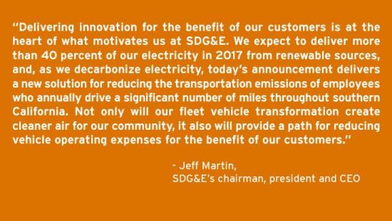 SDG&E Transforming Vehicle Fleet to Improve Air Quality