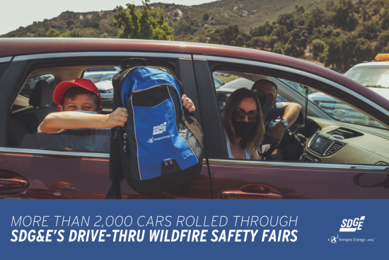 More than 2,000 Cars Rolled Through SDG&E’s Drive-Thru Wildfire Safety FairsMore than 2,000 Cars Rolled Through SDG&E’s Drive-Thru Wildfire Safety Fairs