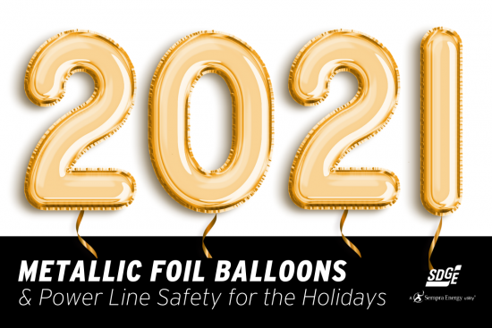 Metallic Foil Balloons and Power Line Safety for the Holidays