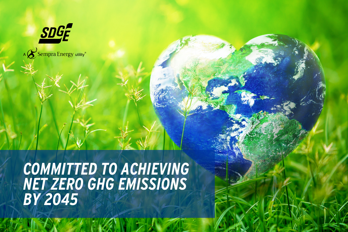 SDG&E's Commitment to Achieving Net Zero GHG Emissions by 2045