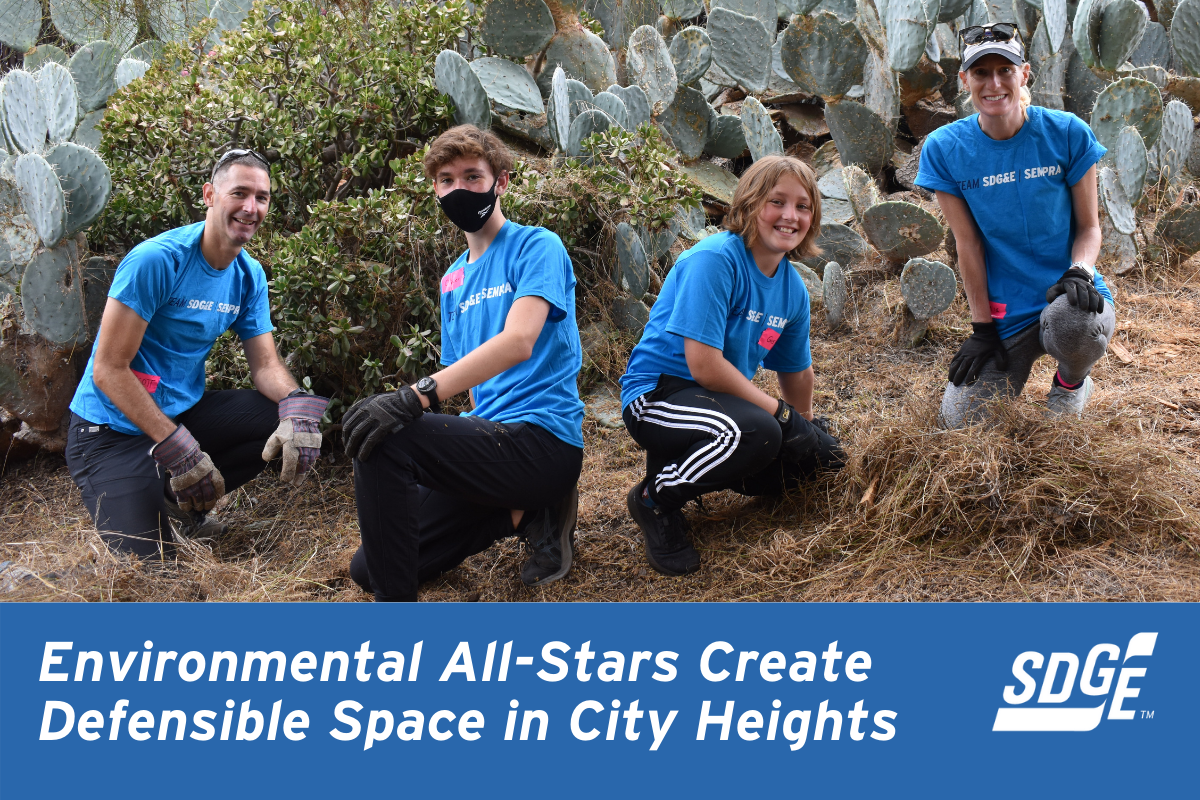 Environmental All-Stars Create Defensible Space in City Heights  