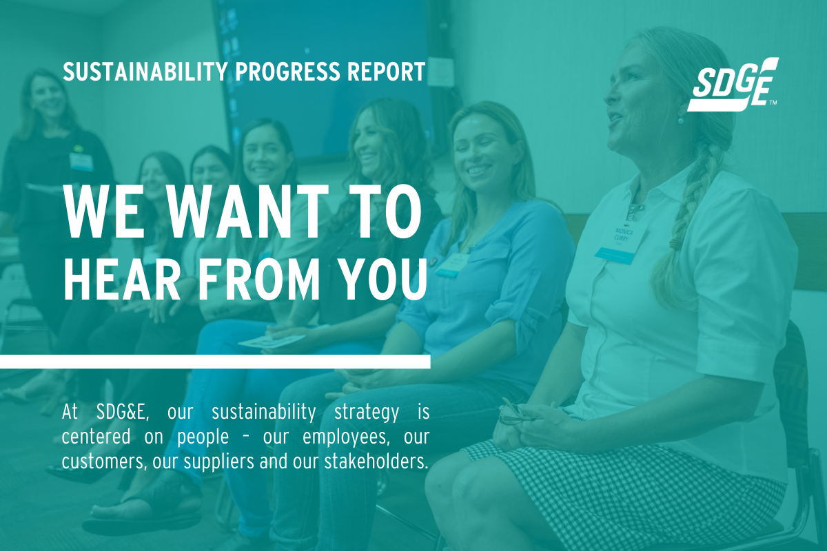 Share Your Feedback on SDG&E’s Sustainability Strategy