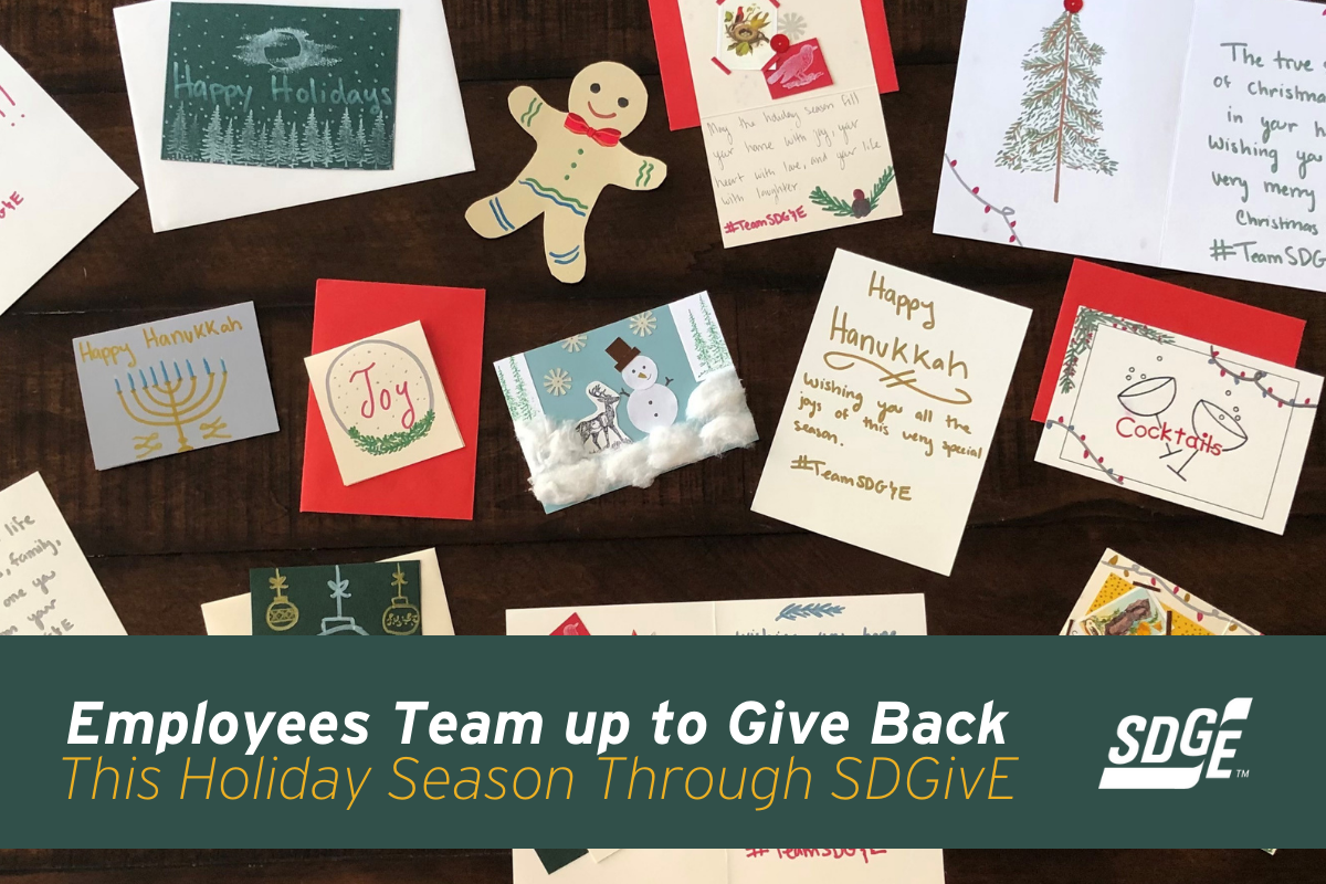 Employees Team up to Give Back this Holiday Season through SDGivE