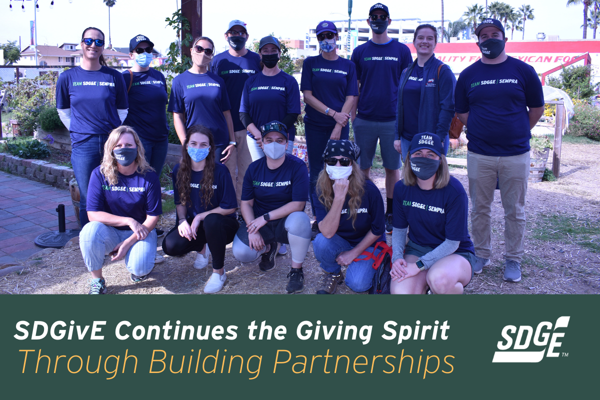 SDGivE Continues the Giving Spirit Through Building Partnerships