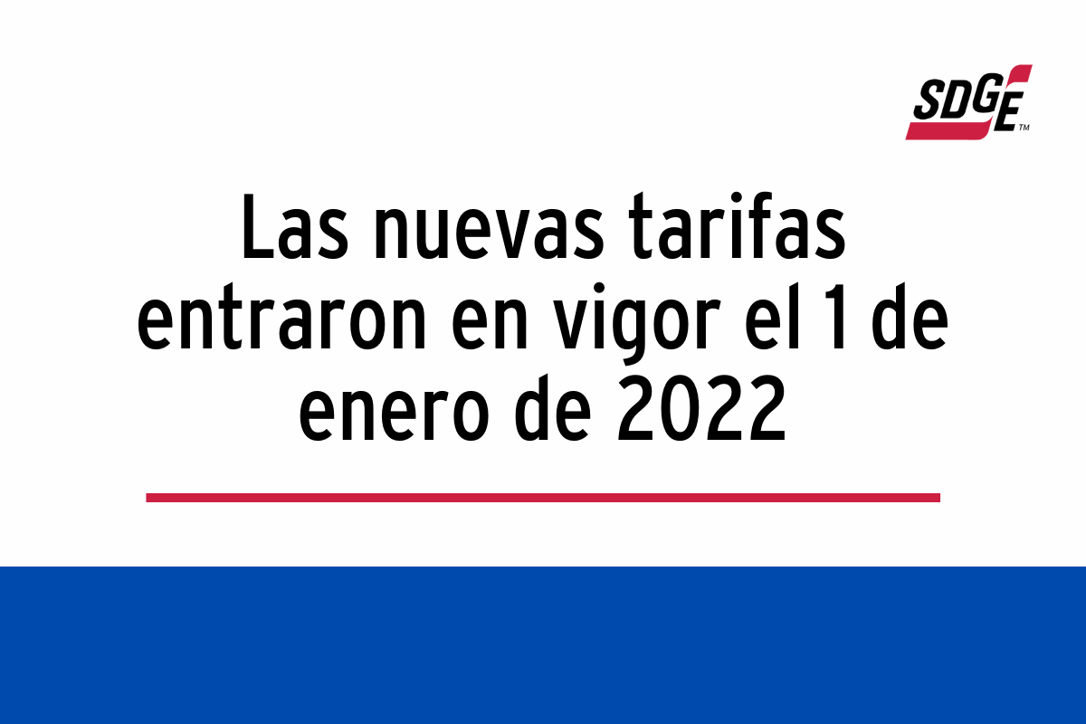 Las nuevas tarifas entraron en vigor el 1 de enero de 2022