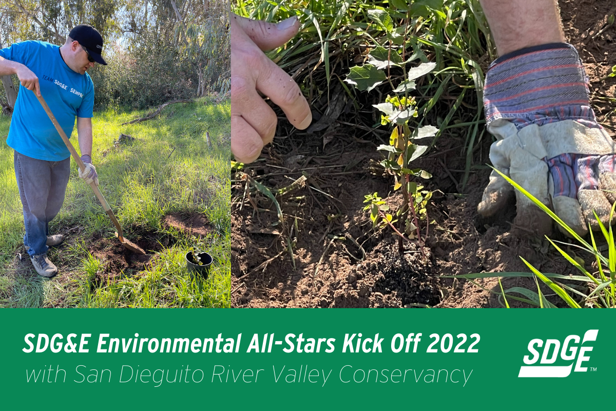 SDG&E Environmental All-Stars Kick Off 2022 with San Dieguito River Valley Conservancy 