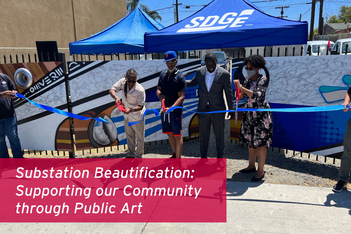 SDG&E Site Serves as Artistic Canvas for Southcrest Beautification Project 