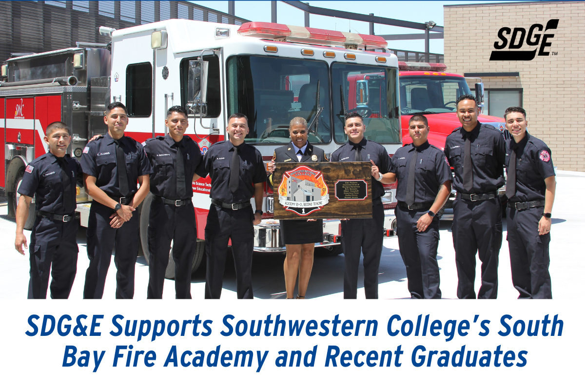 SDG&E Supports Southwestern College’s South Bay Fire Academy and Recent Graduates