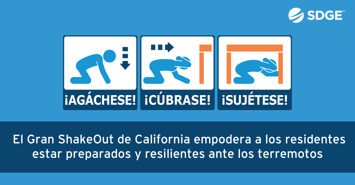  El Gran ShakeOut de California empodera a los residentes estar preparados y resilientes ante terremotos