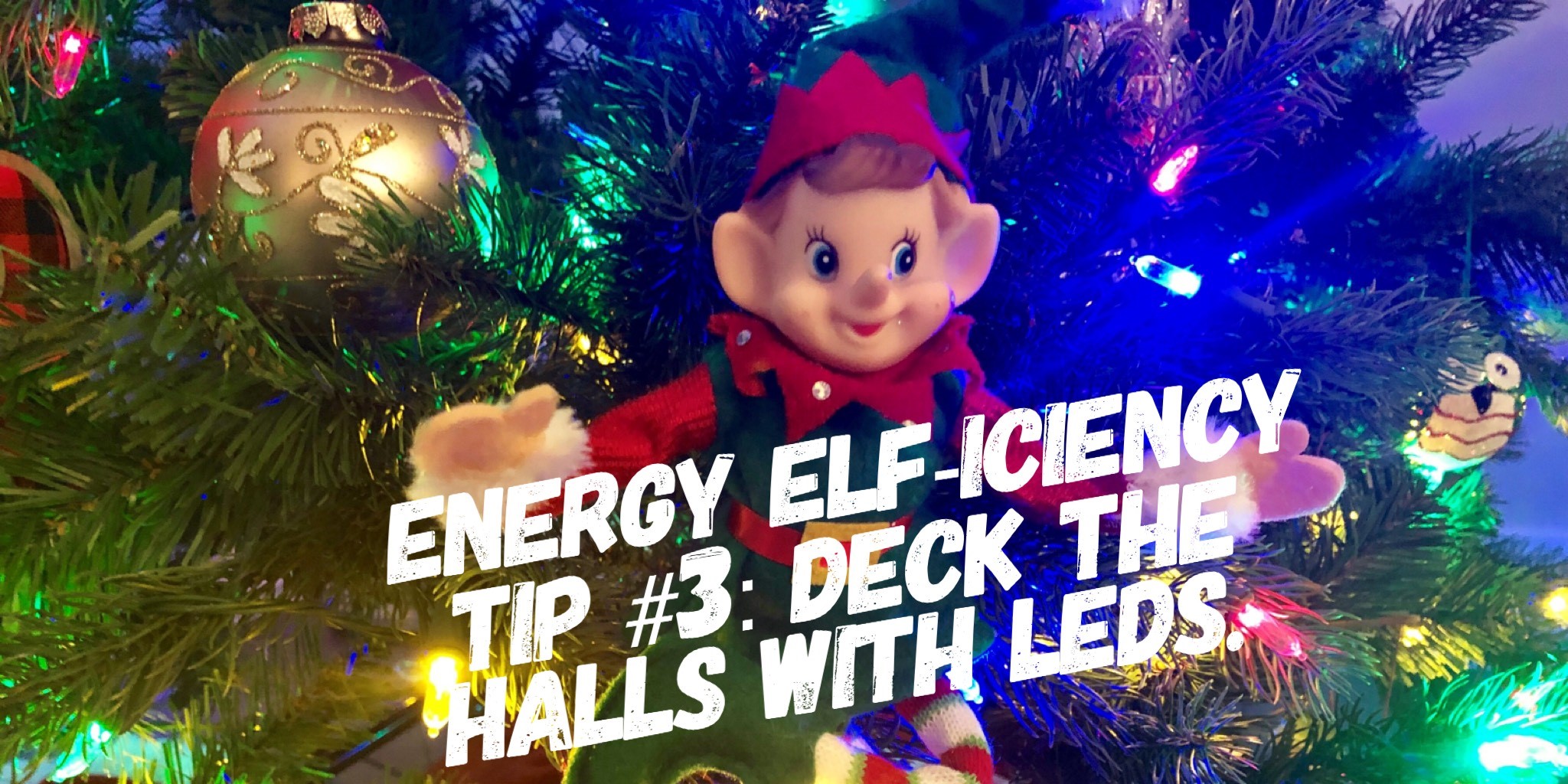 Elf Decking the Halls with LEDs