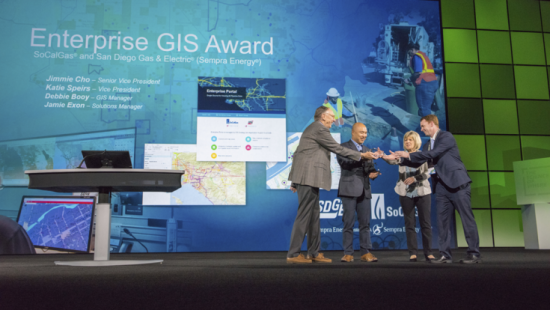 SDG&E and SoCalGas Honored with Enterprise GIS Award at the 2018 Esri International Conference