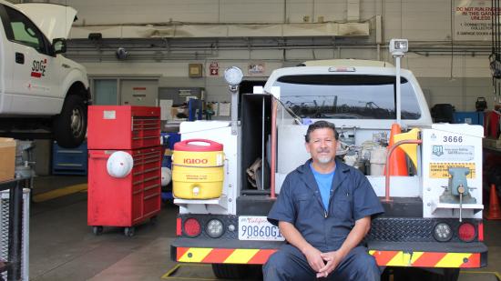Earl Rice, fleet maintenance technician