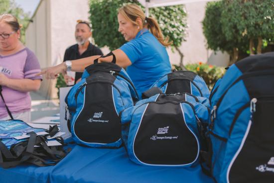 Free SDG&E Emergency Kit Backpacks being Handed Out 