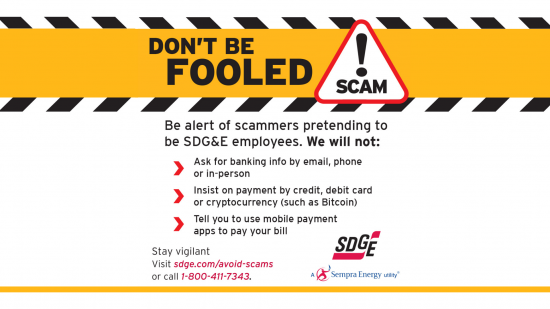 Scammers are targeting SDG&E customers – Here’s what you need to know to protect yourself