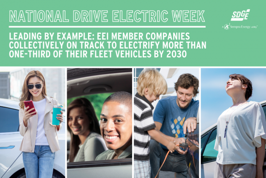 National Drive Electric Week | Leading By Example: EEI Member Companies Collectively On Track To Electrify More Than One-Third Of Their Fleet Vehicles By 2030