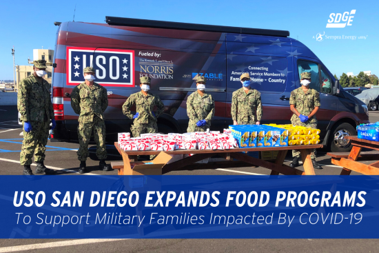 USO San Diego Expands Food Programs  To Support Military Families Impacted By COVID-19 