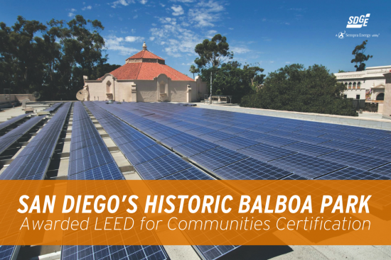 San Diego’s Historic Balboa Park Awarded LEED for Communities Certification
