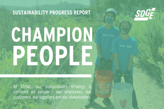 SDG&E Champions People through Sustainability 