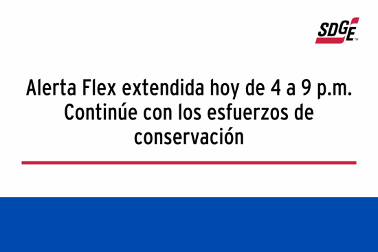 Alerta Flex extendida hoy de 4 a 9 p.m.