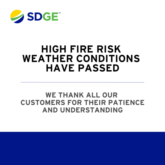 High Fire Risk Weather Conditions Have Passed