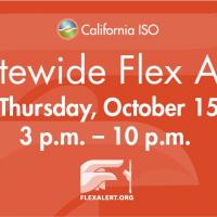 ISO News Release: Flex Alert Issued for Tomorrow; Statewide Energy Conservation Needed