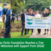 San Diego Parks Foundation Reaches a Tree Planting Milestone with Support from SDG&E