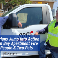 Two Electricians Jump Into Action During South Bay Apartment Fire Saving Two People and Two Pets