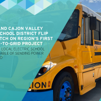 SDG&E and Cajon Valley Union School District Flip the Switch on Region’s First Vehicle-to-Grid Project Featuring Local Electric School Buses  Capable of Sending Power to the Grid