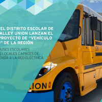 SDG&E y el Distrito Escolar de Cajon Valley Union lanzan el primer proyecto de “vehículo a la red” de la región con autobuses escolares eléctricos locales capaces de enviar energía a la red eléctrica