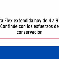 Alerta Flex extendida hoy de 4 a 9 p.m.