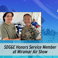SDG&E Honors Service Member at Miramar Air Show