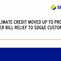 CA Climate Credit Moved Up To Provide Winter Bill Relief To SDG&E Customers 