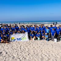 SDG&E Group Photo Coastal Cleanup 2023 YMC Camp Surf